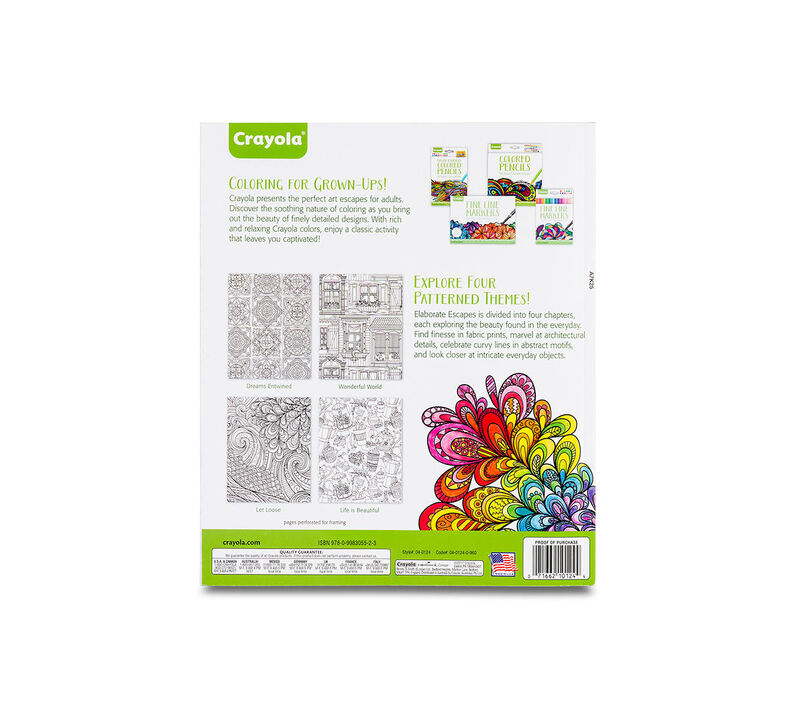 Elaborate Escapes Coloring Book