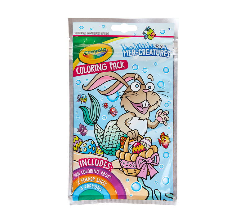 Mer-Creatures Easter Coloring Pack