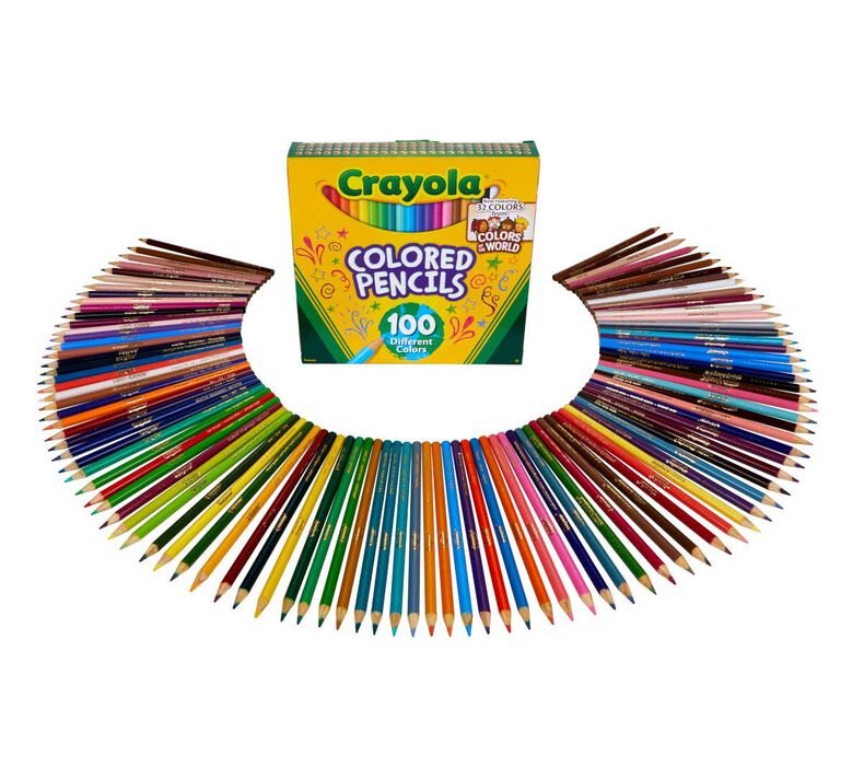100 Colored Pencils, with Colors of the World Crayola