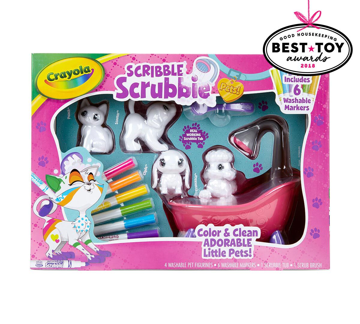 Scribble Scrubbies, Pet Care Toy for Kids Crayola. Crayola