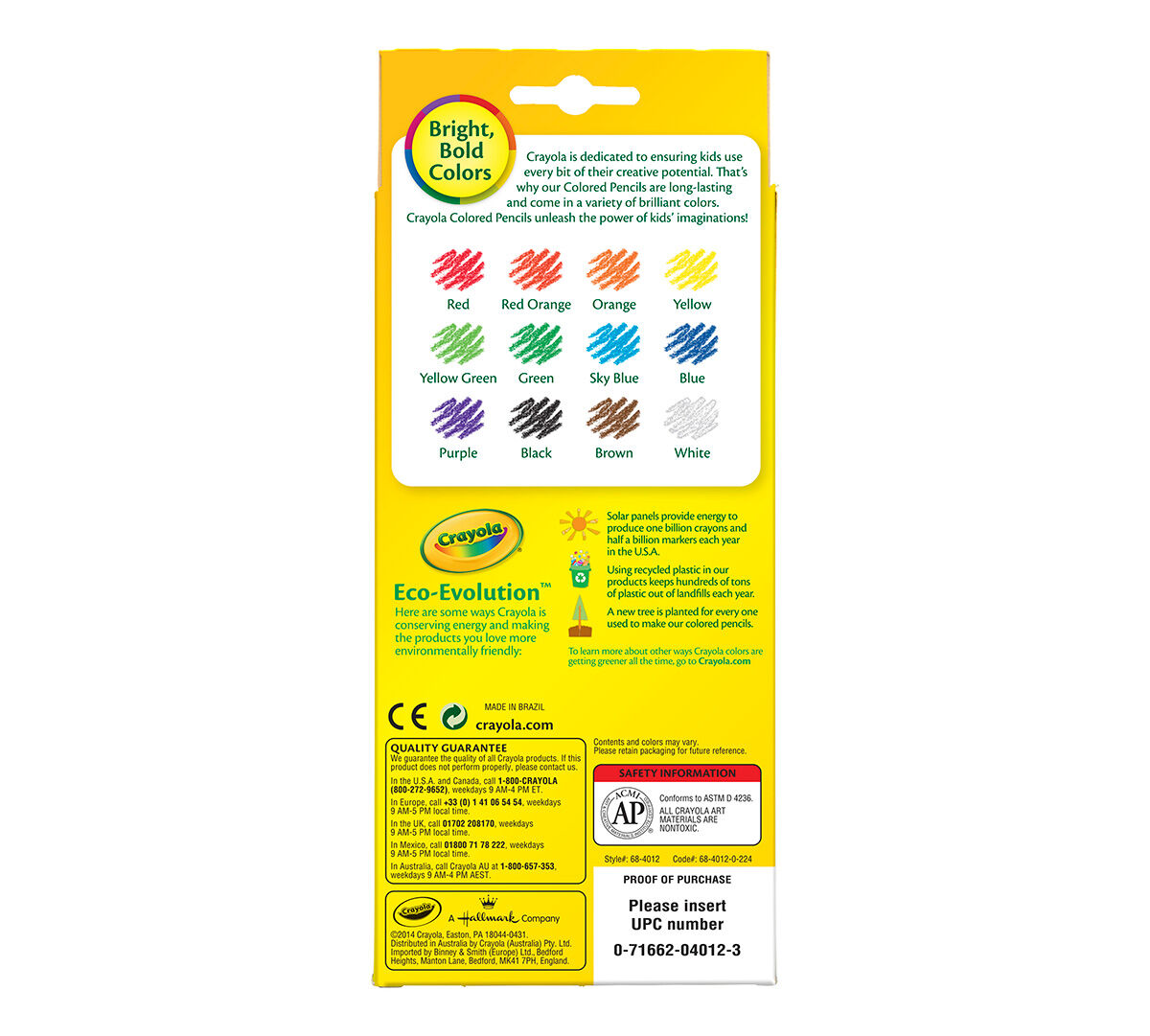 Crayola Colored Pencils, 12 Count