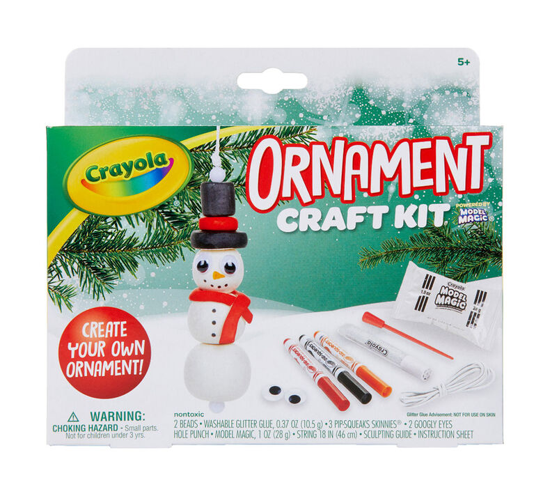 Tree & Snowman Ornament Craft Kit, 12 Count
