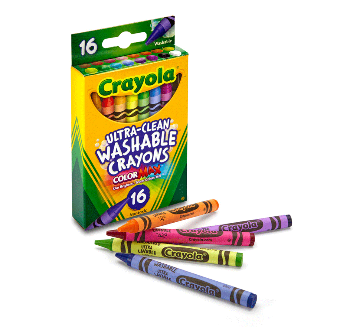 UltraClean Washable Crayons 16 Count Crayola