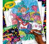 TrollsTopia Giant Coloring Pages, 18 Count. Giant coloring page partially colored in.