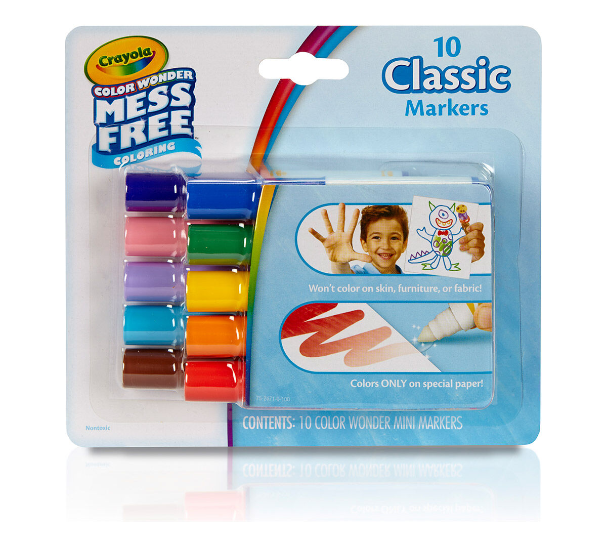 Color Wonder Mini Markers 10ct Classic Crayola