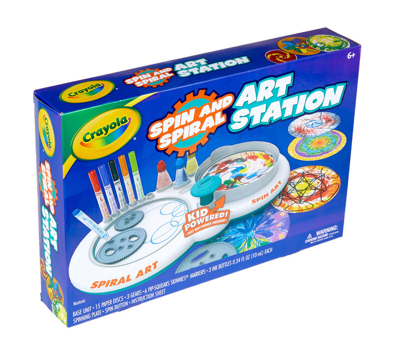 Crayola Spin & Spiral Art Station, DIY Crafts, Toys for Boys & Girls, Gift,  Age 6, 7, 8, 9