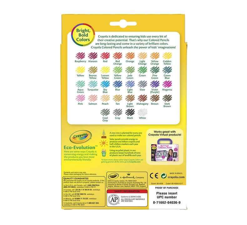 Download Colored Pencils, 36ct Coloring Set | Crayola.com | Crayola