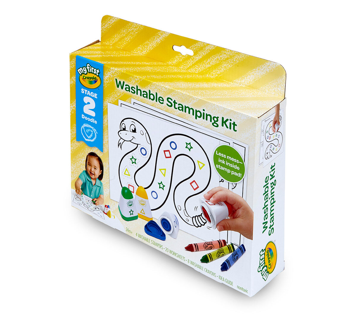 Download Crayola; My First Crayola; Washable Stamping Kit; Art Tools; 4 Stampers, 8 Crayons, 20 Activity ...