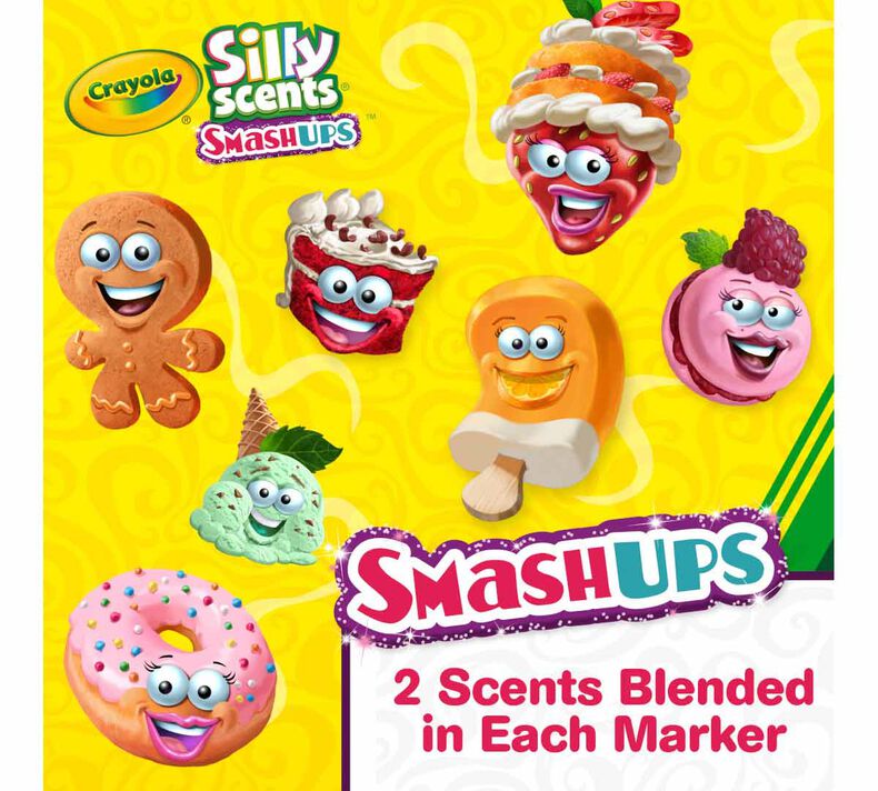 Crayola® Silly Scents Smash Ups Washable Broad Line Markers, 10 pk - Fred  Meyer