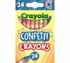Crayola Confetti Crayons, 24 Per Pack, 6 Packs