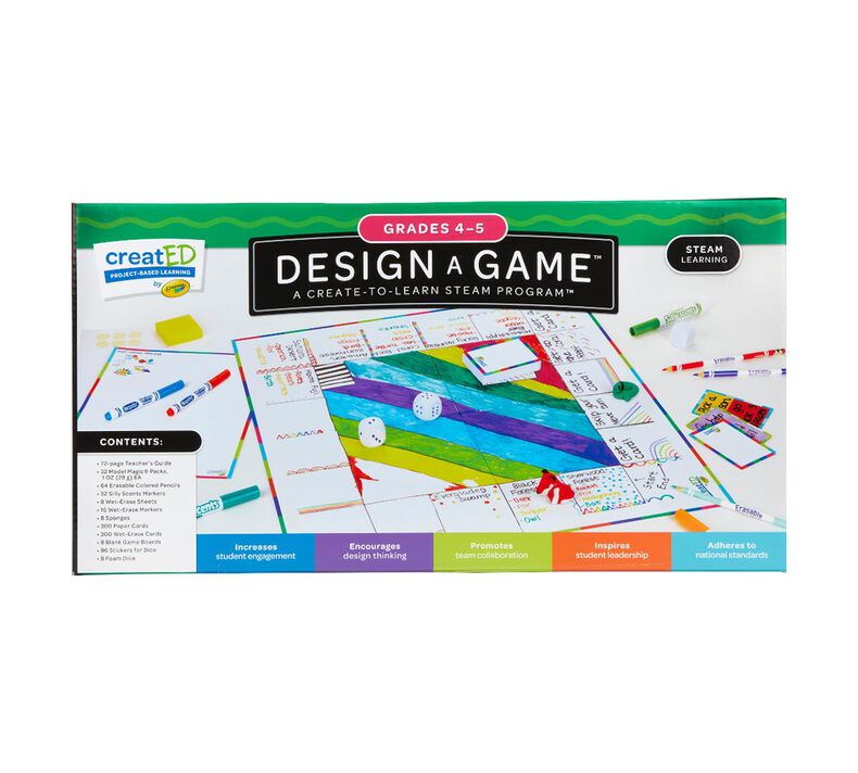 creatED® STEAM Design-a-Game for Classrooms for Grades 4-5