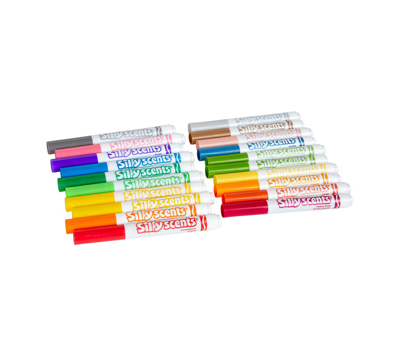 Silly Scents Sweet & Stinky Scented Markers, 20 Count