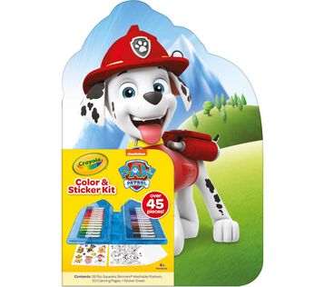 PAW Patrol Color & Sticker Kit Paw Patrol Color & Sticker kit, front view.