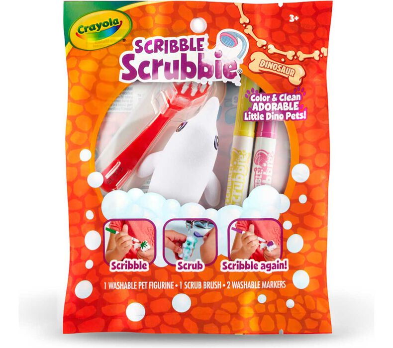 Scribble Scrubbie Dinosaur, 1 count