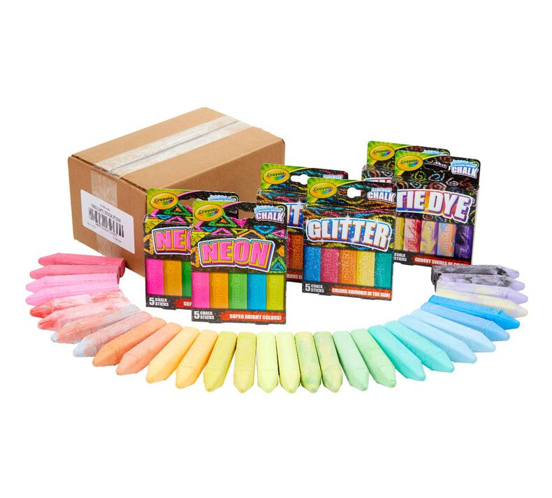 Sidewalk Chalk Special Effects Set, 30 Count