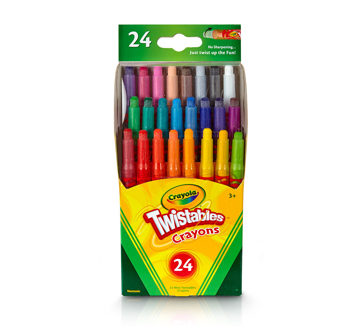 Crayola Mini Twistables Crayons, Neon Colors Included, 24ct, Gift for