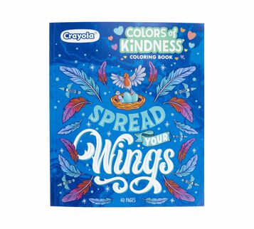 Colors of Kindness Coloring Book, Spread Your Wings front view.