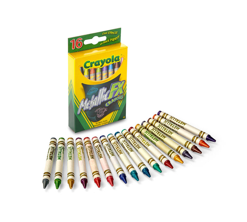 Metallic FX Crayons, 16 Count