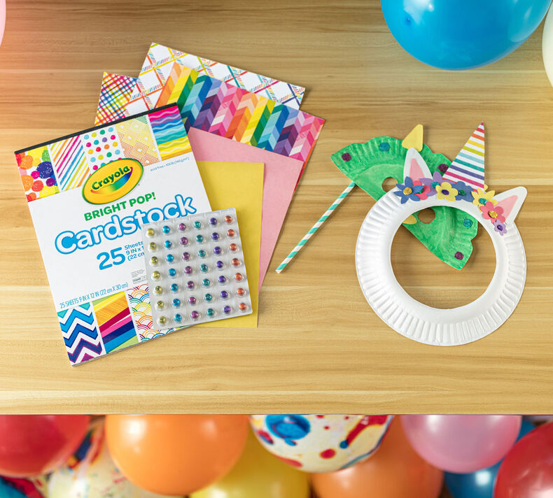 Unicorn Paper Plate Mask Craft Kit