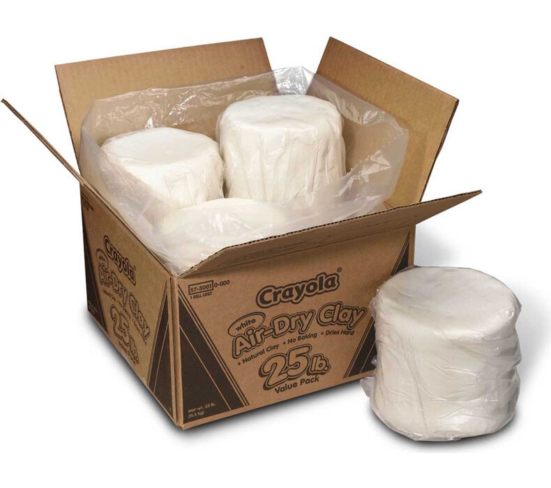 Air-Dry Clay, White, 25 lbs Air-Dry Clay, White, 25 lbs