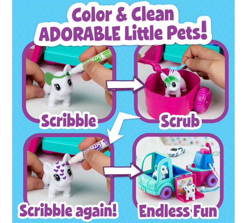 Scribble Scrubbie Pets Pet Grooming Truck