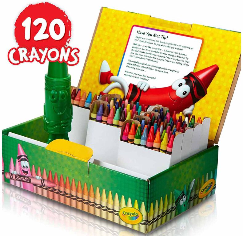 Crayola Crayons 5756v3, There is only one white crayon in t…