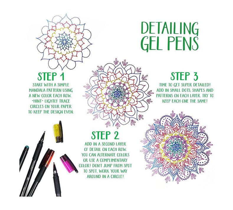 Signature Gel Pens and Brush & Detail Markers Set