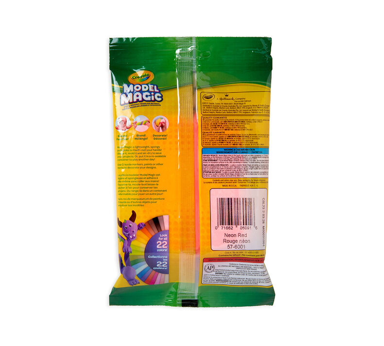 Download Model Magic 4 oz single packs - neon colors - Red | Crayola