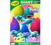 Trolls Giant Coloring Pages, 18 count front view.