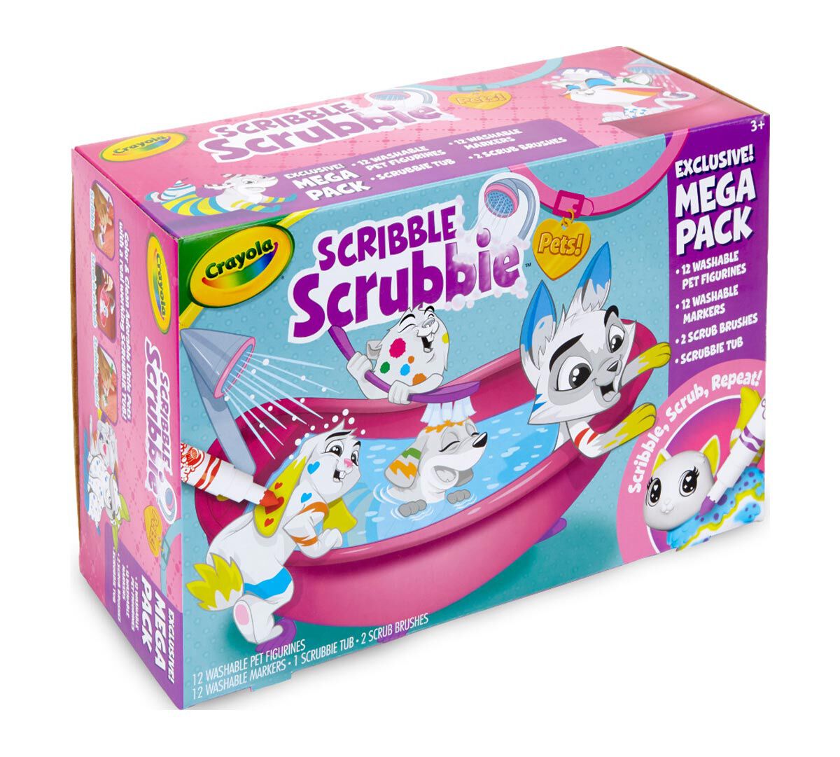 Mega Scribble Scrubbie Set, Toy Pet Playset | Crayola