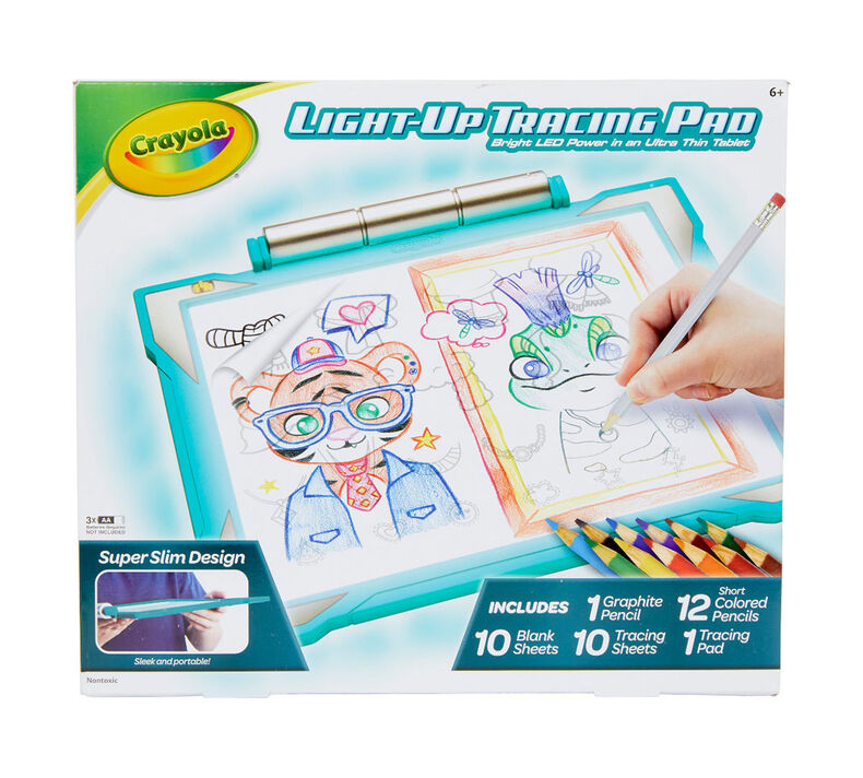 Magic SketchPad Create Art that GLOWS - LED Light Up Drawing Board for Kids  - Illuminating Screen - Draw, Sketch, Create,Learning Tablet Educational  Toy Doodle, Art, Write, - includes Markers, Stencils