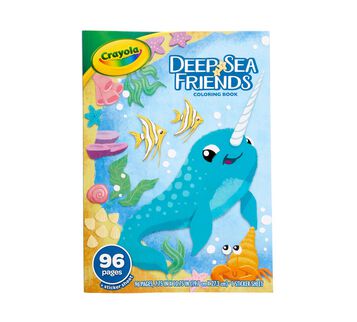 Deep Sea Friends coloring book front view