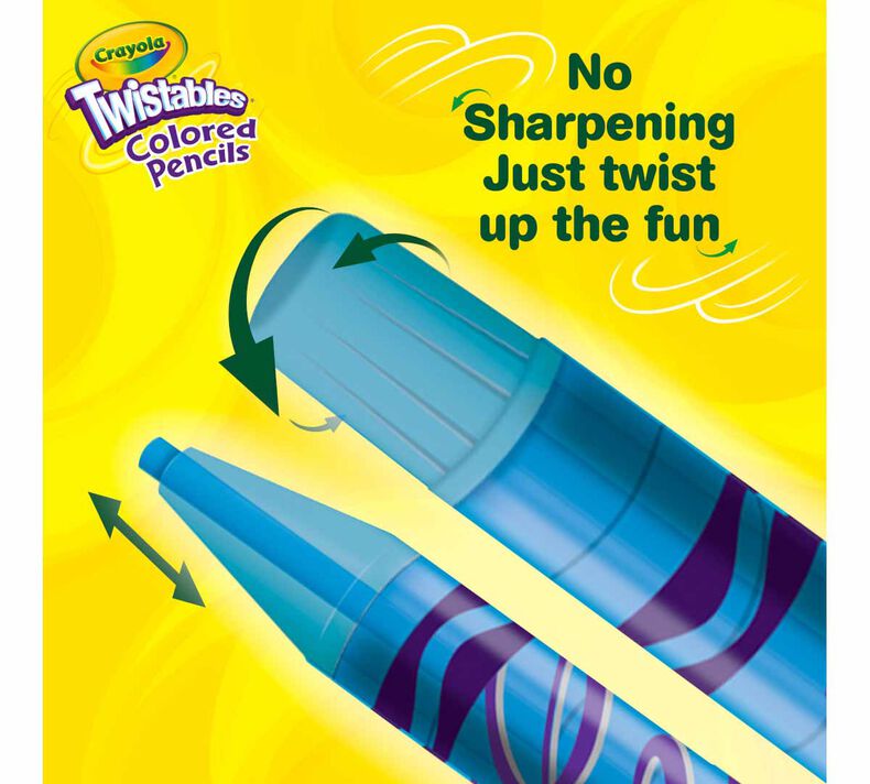  Crayola Twistables Colored Pencils, Gift for Kids