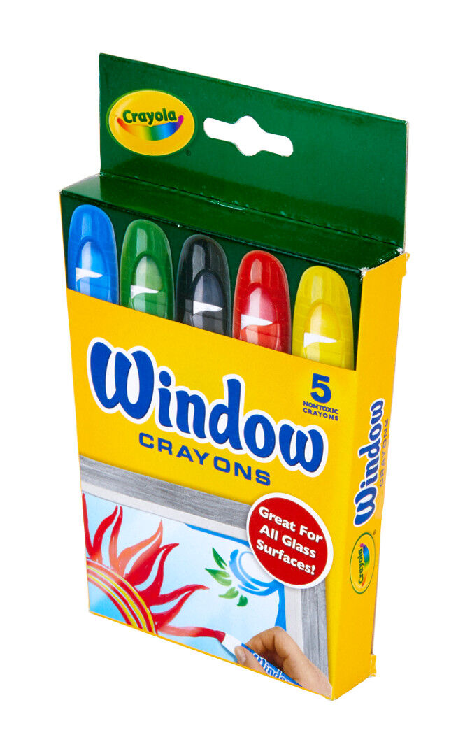 Crayola Washable Window Crayons Drawing Painting Supplies 5