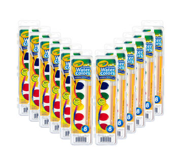 Cra-Z-Art Washable Tempera Paint Bulk Pack 10ct, Assorted Colors 8oz each  bottle & Crayola Construction Paper, 240 Count, Bulk School Supplies For