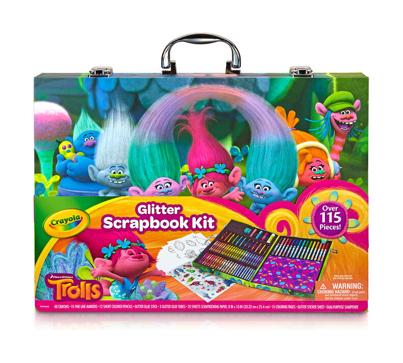 Trolls Glitter Scrapbooking Set