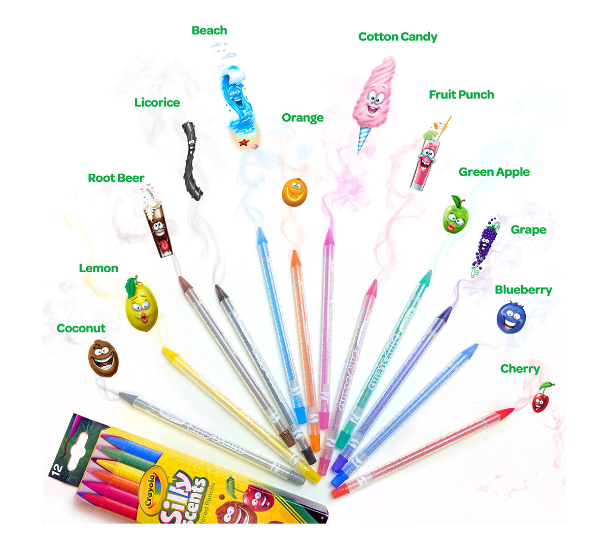 Download Crayola Silly Scents Twistables Colored Pencils, 12 count ...