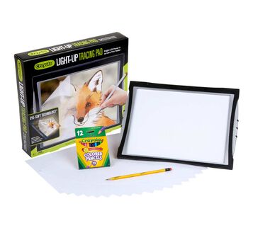 Light Up Tracing Pad with Eye-Soft Technology packaging with contents.