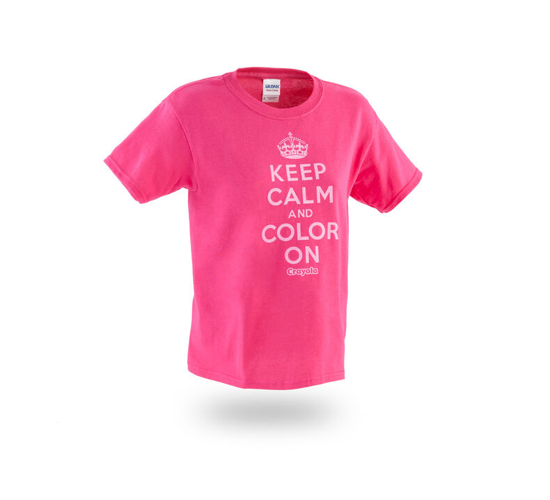 Crayola Youth Keep Calm and Color On T-Shirt