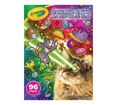  Crayola  Cosmic Cats  Coloring  Book Sticker Sheet Gift for 