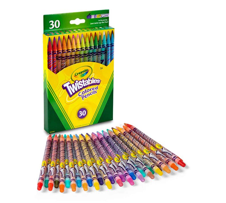 Crayola Twistables Colored Pencils, Always Sharp, Art Tools For Kids, 18  Count