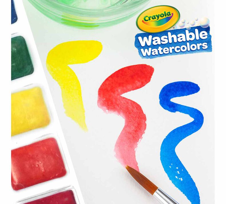 Washable Watercolor Paints, 8 Count