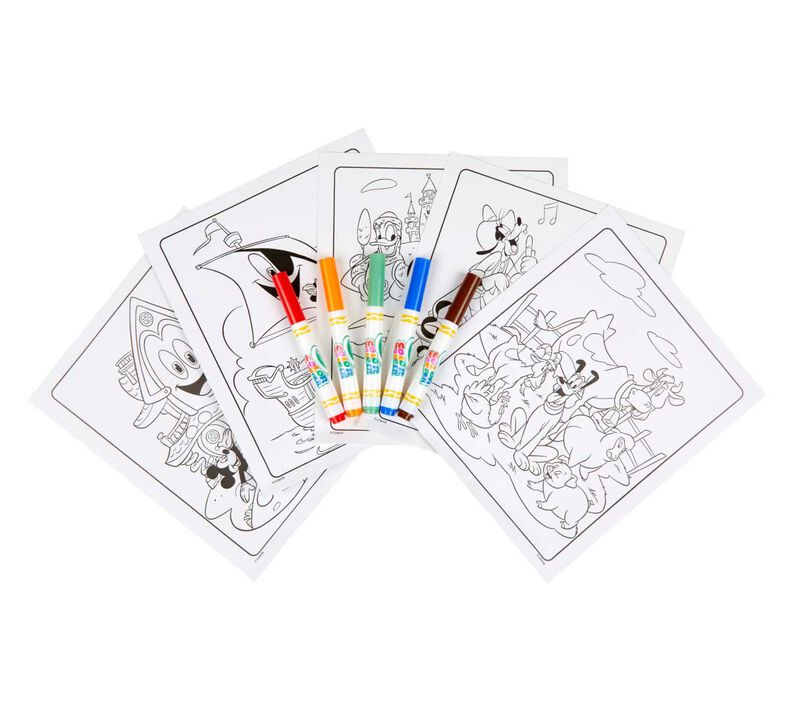 Color Wonder Mess Free Mickey Mouse Funhouse Coloring Pages & Markers