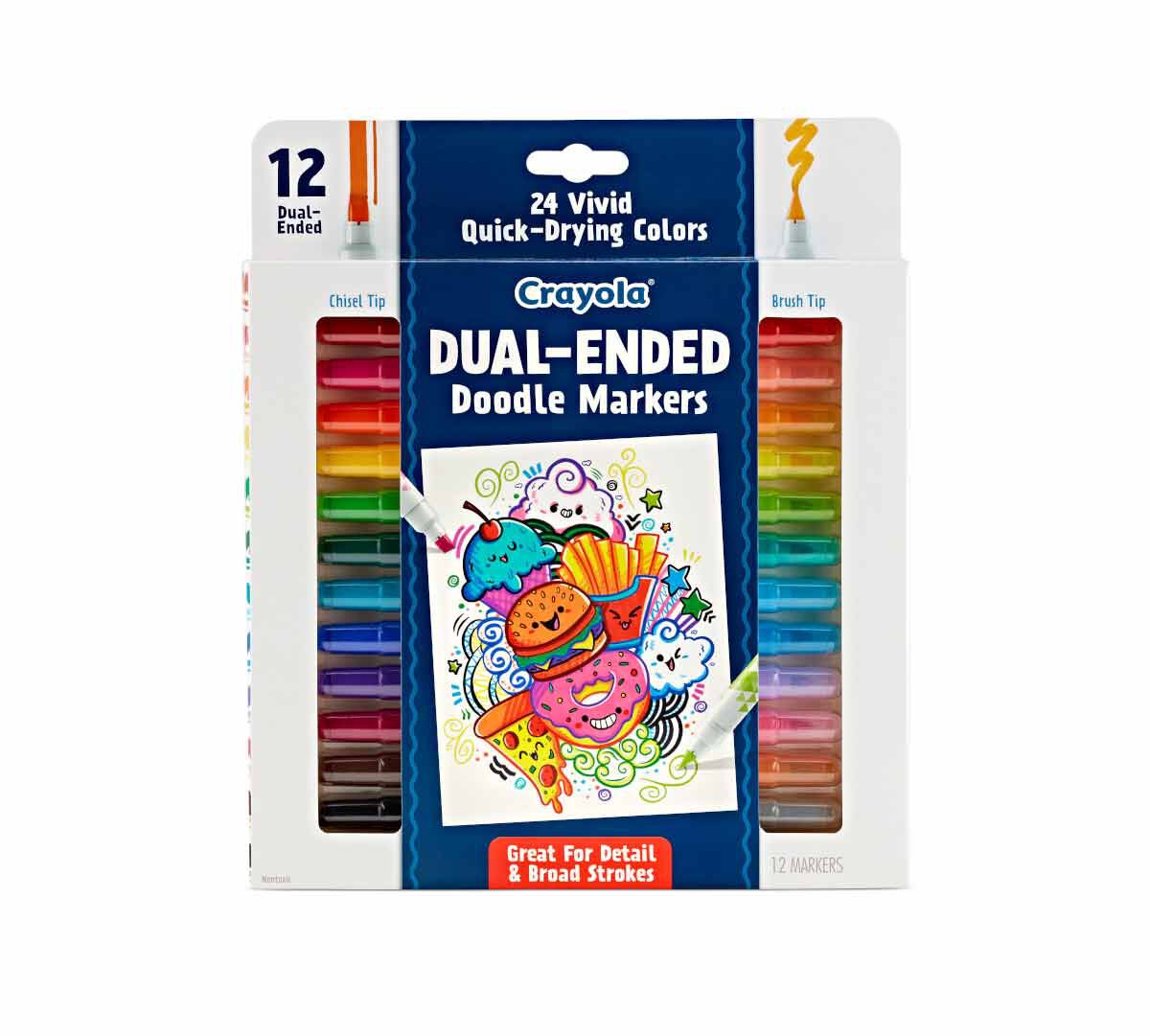 Crayola Dual Ended Brush & Chisel Tip Markers | Crayola.com | Crayola