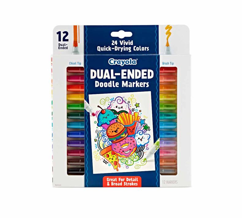 Crayola Dual Ended Brush & Chisel Tip Markers, Crayola.com