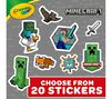 Crayola Minecraft Coloring Book, 96 pages. Choose from 20 stickers.