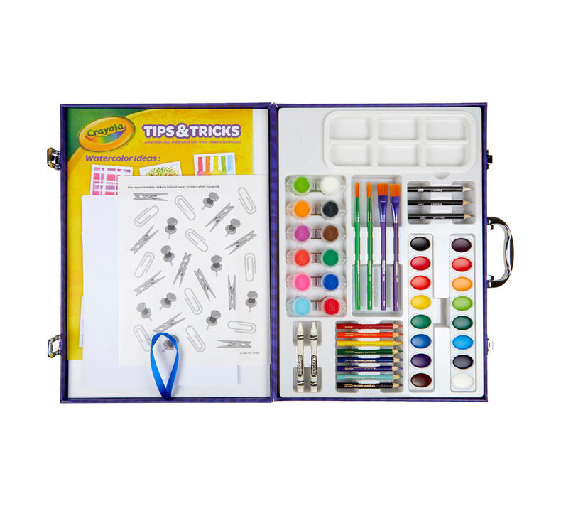  Crayola Table Top Easel & Art Kit (65 Pcs), Kids Painting Set,  Gifts for Kids, Ages 4+ : Toys & Games