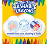 Ultra-Clean Washable Crayons, 24 Count Washes from skin, clothing, and walls!