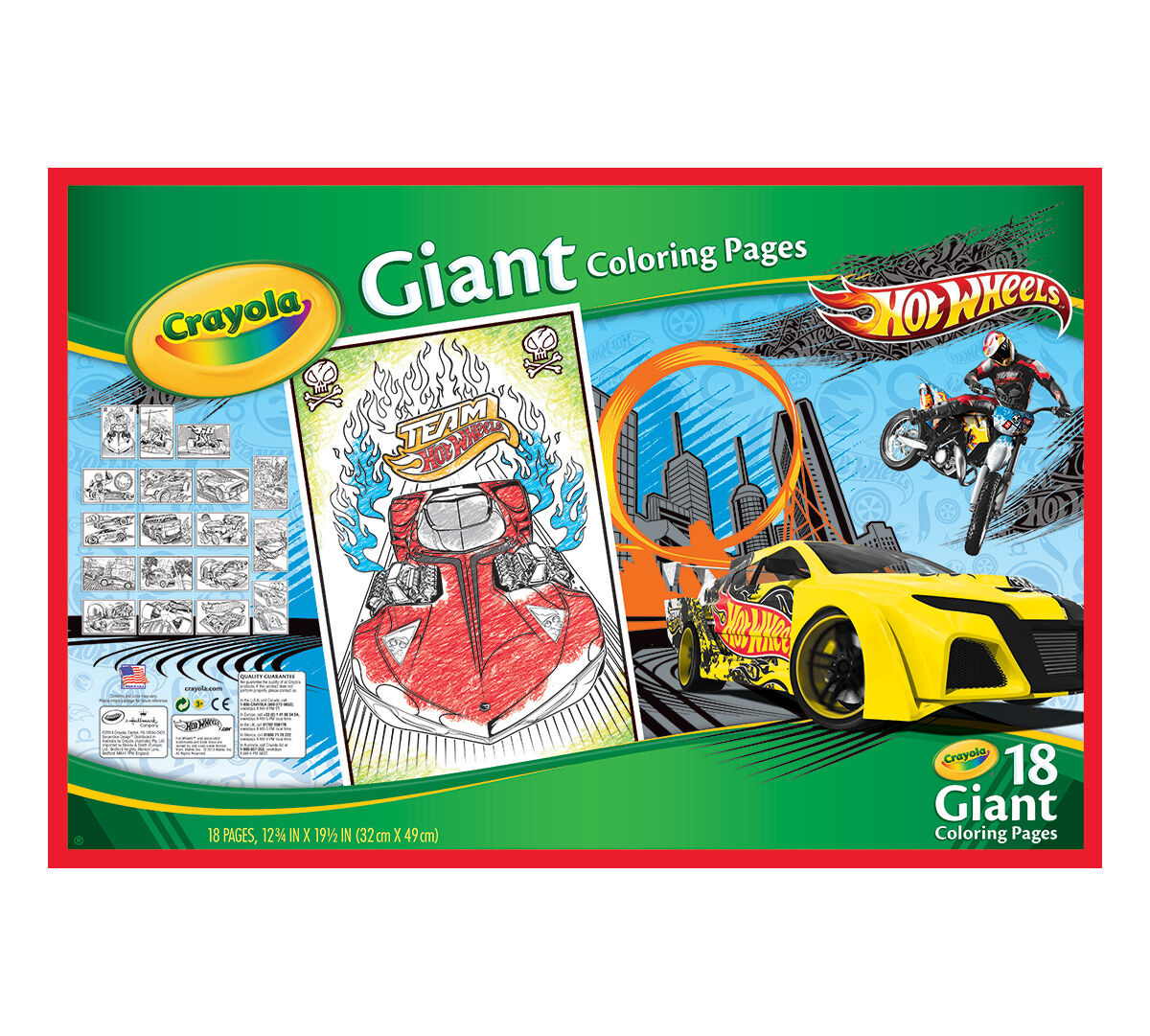 Giant Coloring Pages Hot Wheels Crayola