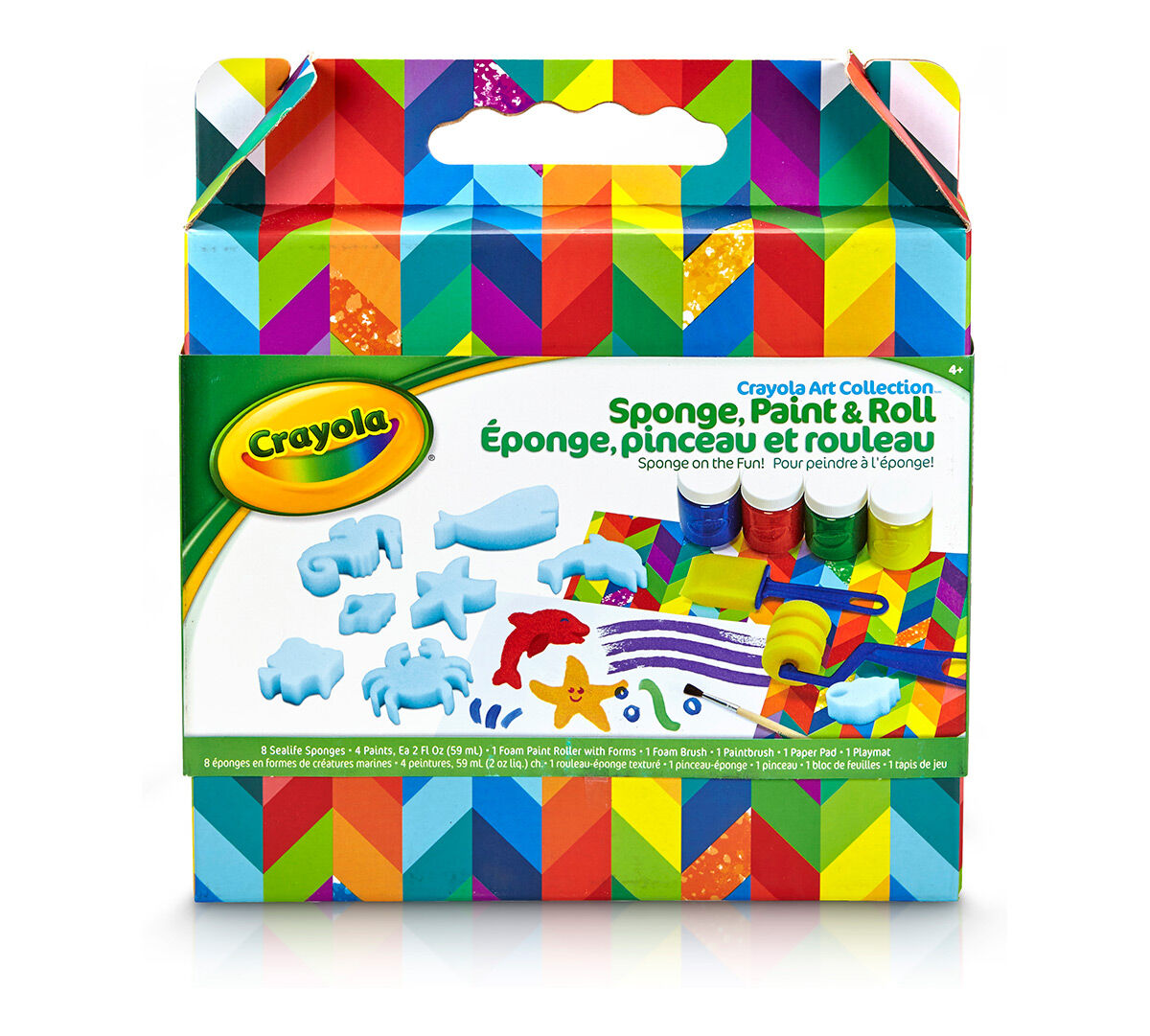 Art Creative play Crayola Sponge Painting Kit Craft Fun for Kids Paint 
